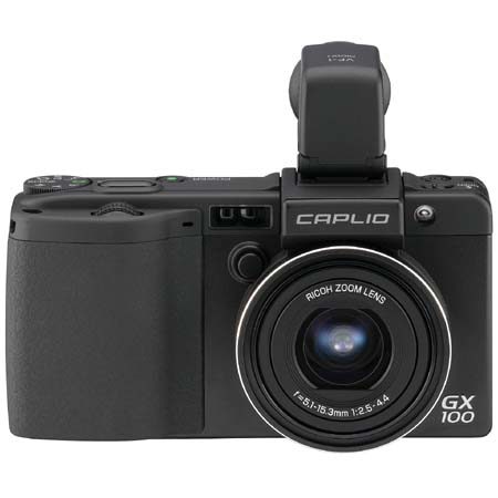 Ricoh Caplio GX100 Compact 10mp Digital Camera Kit with VF1 Removable LCD Viewfinder - U.S.A. Warranty image