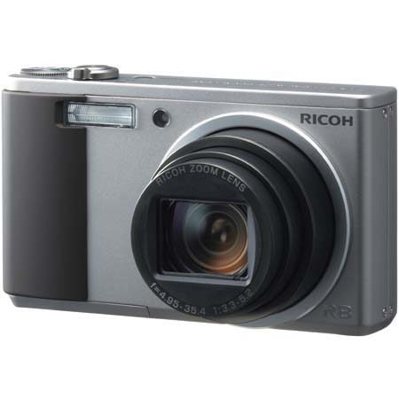 Ricoh R8 Digital Point &amp; Shoot Camera, 10mp, with 7.1x Optical Zoom, 4.8x Digital Zoom, 2.7" LCD Display - Silver Finish - Demo Model image
