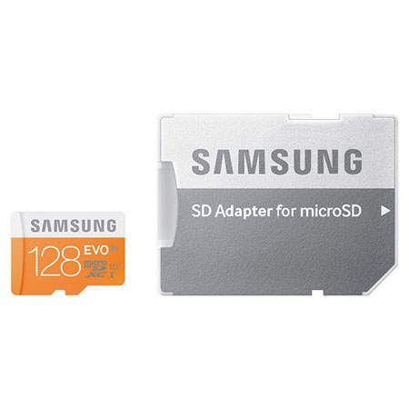 UPC 887276085586 product image for Samsung microSDXC 128GB EVO Memory Card with Adapter, Up to 48MB/s Memory Speed, | upcitemdb.com