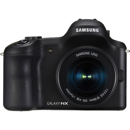 Samsung Galaxy Nx Gn120 Mirrorless Digital Camera with 18-55mm f/3.5-5.6 OIS Lens, 20.3MP, 16GB Memory, Wi-Fi & 3G/4G LTE Connectivity, Android 4.2 OS