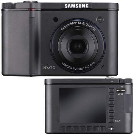 Samsung NV10 Premium 10.1 MP Smart Touch ASR Digital Camera, Schneider-KREUZNACH 3x Optical, 5x Digital Zoom Lens, 2.5" LCD Screen image