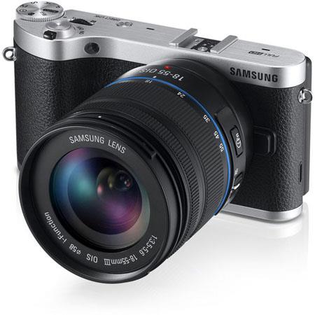 Samsung NX300 Mirrorless Digital Camera, Black, with 18-55mm f/3.5-5.6 OIS Zoom Lens, Black - 20.3MP, 3.31