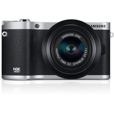 Samsung SMART 20.3 Megapixel Black Digital Camera - EV-NX300ZBATUS