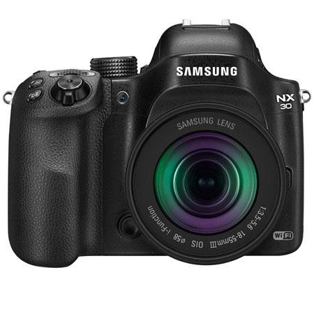 Samsung NX30 Smart Mirrorless Digital Camera with 18-55mm Lens, 20.3MP, 3