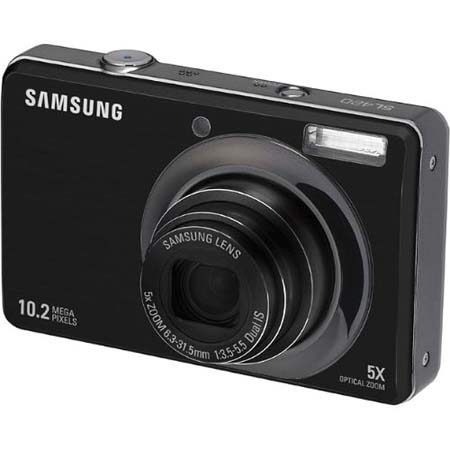 Samsung SL Series SL420 Digital Point &amp; Shoot Camera, 10.2 Megapixel, 5x Optical Zoom, 2.7" TFT LCD Screen, Black image