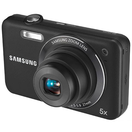 Samsung SL605 Digital Point and Shoot Camera with 12.2 Megapixels, 5x 27-135mm Equivalent Wideangle Zoom, Black image