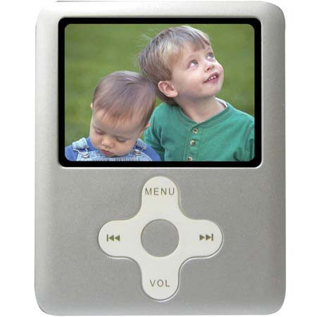 iSonic Snapbox X15, 8-in-1 Multifunction 1-GB MP3 & MP4 Player, FM Tuner/Recording, Video Playback (AMV File) Voice Recorder / Playback, Silver