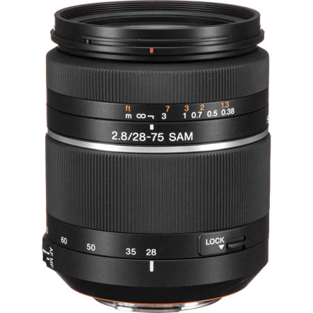 Sony DT 28-75mm f/2.8 Wide-Angle Zoom Lens for (Alpha) DSLR Camera image