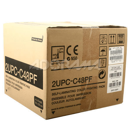 Sony 2UPCC48PF 4" x 8" Color Print Pack of 300 Total Prints for UP-CX1 Digital Photo Printer image