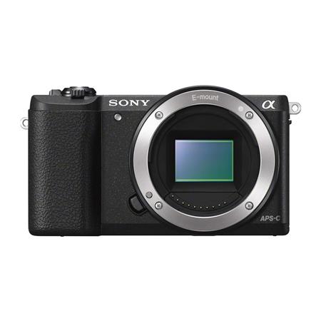 Sony Alpha A5100 Mirrorless Digital Camera Body, 24.3MP, Flip up Touch Screen LCD, 6FPS, Full HD Video, Built-in Wi-Fi with NFC, Black