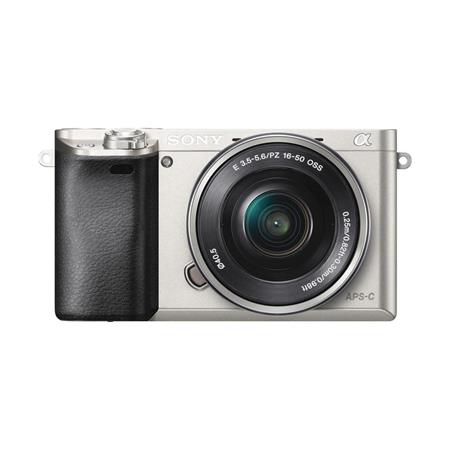 Sony Alpha A6000 Mirrorless Digital Camera with 16-50mm E-Mount Lens, Silver