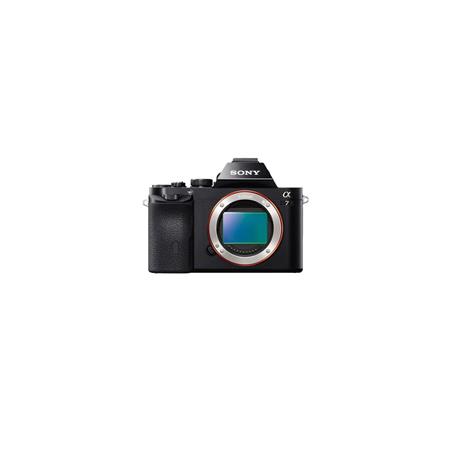 Sony Alpha a7 Mirrorless Digital Camera, Full Frame 24MP, Bundle With dot OLED Viewfinder, Wi-Fi sharing