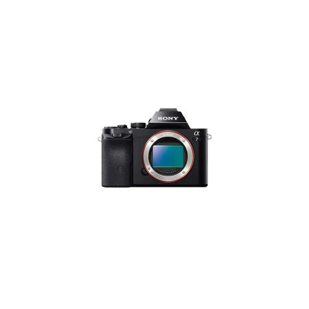 Sony Alpha a7 Mirrorless Digital Camera, Full Frame 24MP, Bundle With dot OLED Viewfinder, Wi-Fi sharing