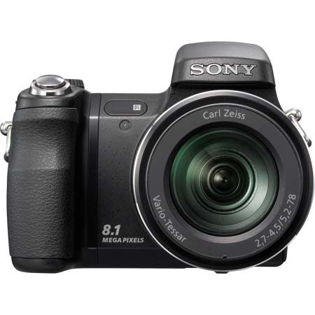 Sony Cybershot DSC-H9B, Digital Still Camera, 8.1 Megapixel, 15x Optical, 2x Digital Zoom Lens, 3.0" LCD Screen, Black image