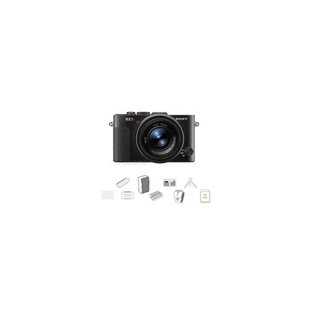 Sony Cyber-shot DSC-RX1R Full Frame Digital Camera, 24.3MP, Bundle With 32GB SDHC Class 10 UHS1 Card, Lowepro Compact Case, Spare Battery, Cleaning Kit, SD Card Case, Screen Protector, Card Reader, PT-80 Battery Charger, Table Top Tripod