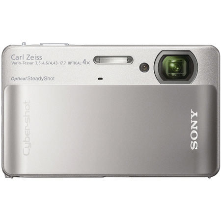 Sony Cyber-shot DSC-TX5 Digital Camera, 10.2 Megapixels, Waterproof, 4x Optical Zoom, 3.0 inch Touch LCD Display, Silver image