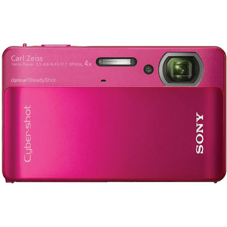 Sony Cyber-shot DSC-TX5 Digital Camera, 10.2 Megapixels, Waterproof, 4x Optical Zoom, 3.0 inch Touch LCD Display, Red image