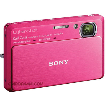 Sony Cyber-shot DSC-TX9 Digital Camera with 12.2 Megapixels, 4x Optical Zoom, 3.5" Touch LCD Display, Panoramic 3D, Full HD 1080/60i Movies, Red image