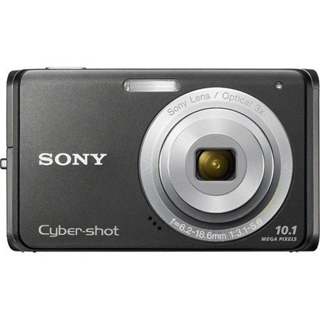 Sony Cyber-shot DSC-W180B Digital Still Camera with 10.1 Megapixel, 3x Optical Zoom, 2.7" LCD Display, Black image