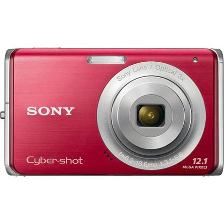 Sony Cyber-shot DSC-W190R Digital Still Camera with 12.1 Megapixel, 3x Optical Zoom, 2.7" LCD Display, Red image