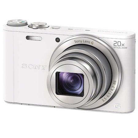 Sony - DSC-WX300 182-Megapixel Digital Camera - White