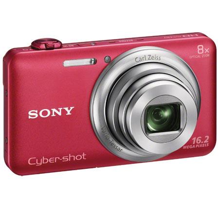 Sony Cyber-shot WX80 16MP Digital Camera - Red