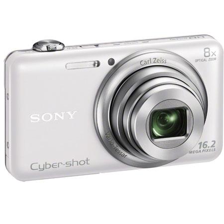 Sony - Cyber-shot DSC-WX80 162-Megapixel Digital Camera - White
