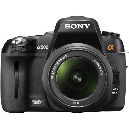Sony a500 Digital SLR Camera, 12.3 Megapixel &amp; 3.0&quot; LCD Screen, with DT 18-55mm Lens image