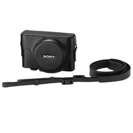 Sony Leatherette Case for Sony Cyber-shot DSC-RX100 Compact Digital Camera - Black
