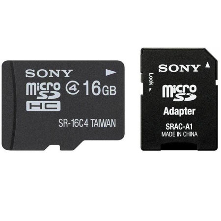 Sony 16GB microSDHC Memory Flash Card with 4 Bit Parallel Interface