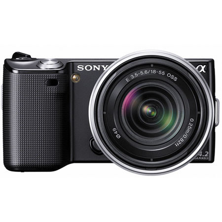 Sony (alpha) NEX-5 14.2 Megapixels Compact Interchangeable Lens Digital Camera with 18-55mm F3.5-5.6 OSS E-mount Lens, Black image