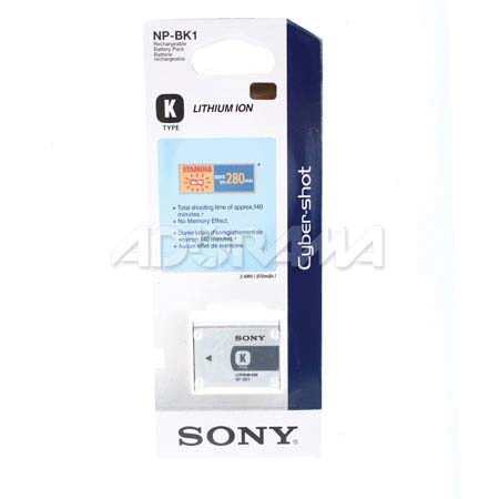 Sony NP-BK1 Rechargeable Lithium-Ion Battery for the Sony DSC-S750 and DSC-780 Cyber-shot Digital Cameras image