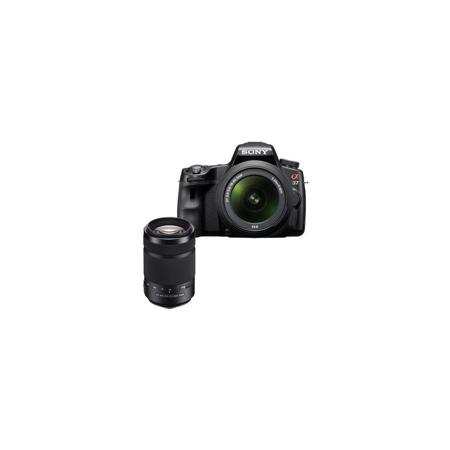 Sony Alpha DSLR SLT A37 16.2MP Digital Camera Body & DT 18-55mm f/3.5-5.6 Zoom Lens - Bundle - with Sony 55-300mm DT f/4.5-5.6 SAM Telephoto Zoom Lens