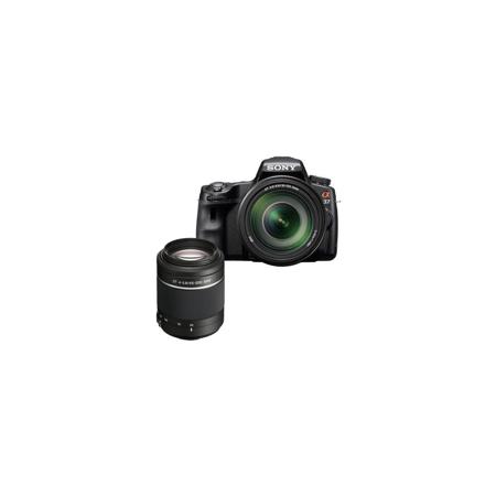 Sony Alpha DSLR SLT A37 16.2MP Digital Camera 2 Lens Kit, with Sony DT 18-135mm Zoom Lens, and Sony DT 55-200mm f/4-5.6 Telephoto Zoom Lens