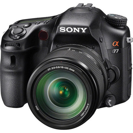 Sony Alpha DSLR SLT A77 Digital Camera with Sony 18-135mm f/3.5-5.6 SAM AF/DMF Zoom Lens