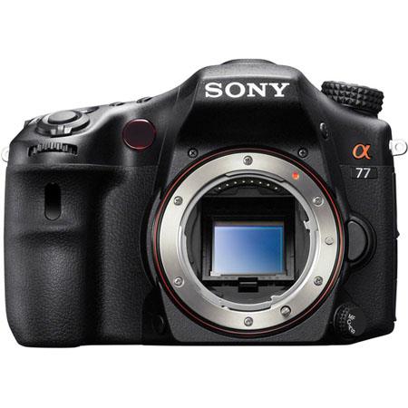 Sony Alpha DSLR SLT-A77 Translucent Mirror Digital Camera, 24.3MP, 12fps, OLED Electronic Viewfinder, Full HD Movie with AVCHD, 19-point Auto Focus