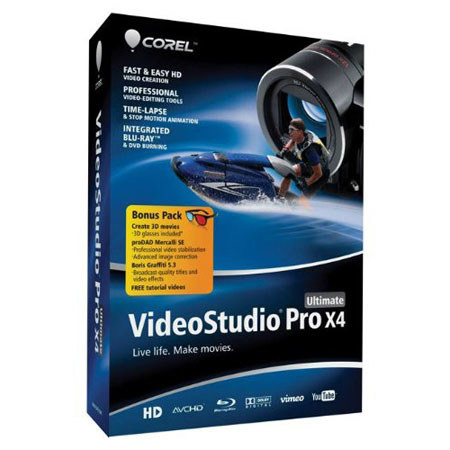 Corel Videostudio Pro X4 Ultimate Software for Windows
