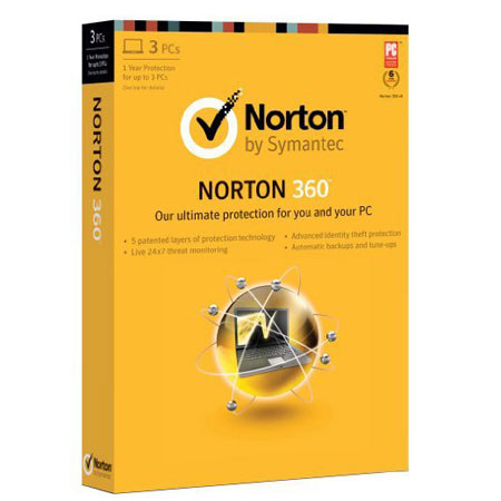 Norton 360 2013 Anti Virus Software, 1 User / 3 PC, Windows Vista/XP/7/8