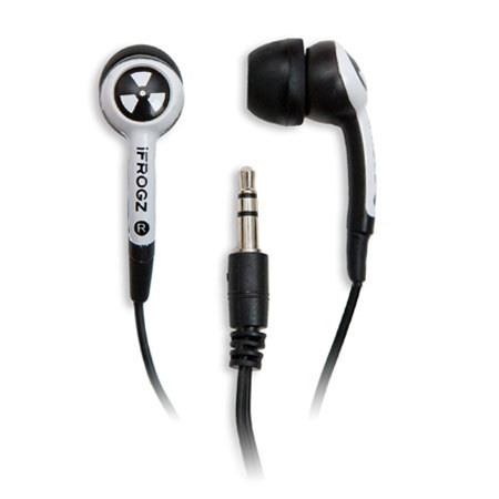 ifrogz EarPollution Plugz, Noise Isolating Wired Stereo Earphone Earbud - White image