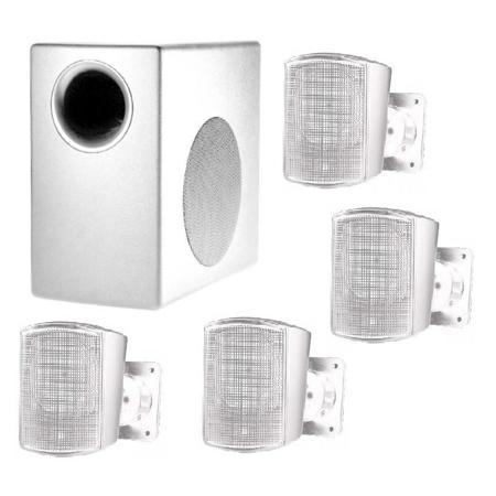 JBL C50PACK Subwoofer-Satellite System with 4 x Satellite Speakers, White
