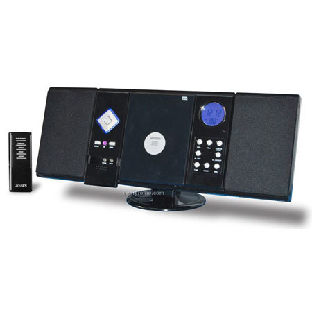 Jensen JMC-180 Wall-Mountable CD System with AM/FM Stereo Receiver & Remote Control