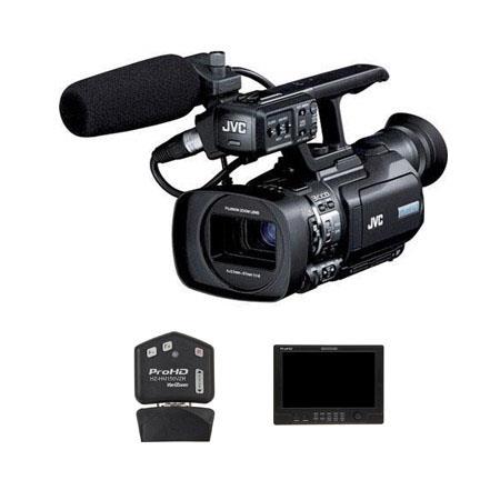 JVC GY-HM150U 3-CCD Camcorder - Bundle - with DT-X91F ProHD 8.9