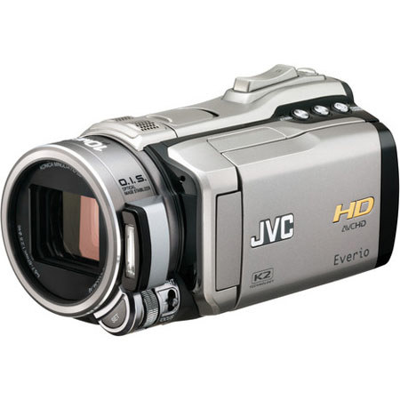 JVC GZ-HM1 64GB Flash Memory High-Def Camcorder - Titanium Silver image