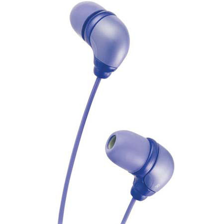 JVC In Ear "Marshmallow" Headphone Set with 3' Cord, Color: Violet image