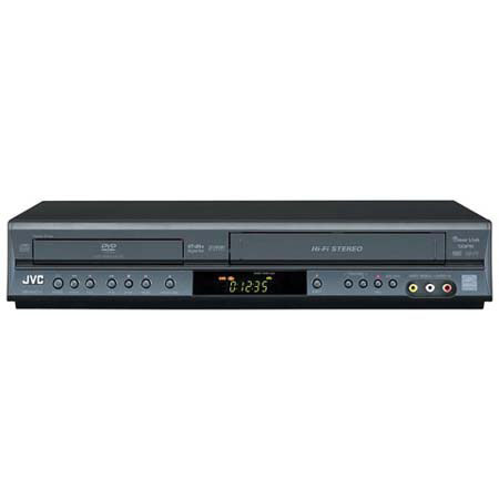 JVC HR-XVC11B DVD Player &amp; VHS Recorder with One Touch Recording &amp; Progressive Scan, Black image