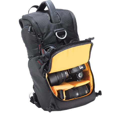 Kata D-3N1-10; 3 in 1 Sling Backpack for D/SLR with Mid-Range Zoom Lens Attached &amp; 1-2 Extra Lenses &amp; Accessories image