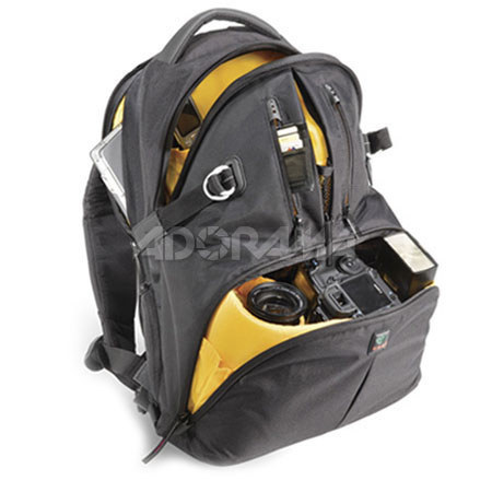 Kata DR-466 Digital Rucksack for 2 Digital SLR's with Mounted Lens, 3-4 Lenses, Flash, &amp; Accessories, Holds up to 15.4" Laptop - Black image