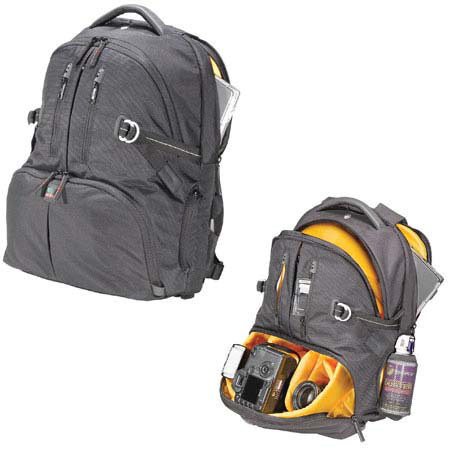 Kata DR-467 Digital Rucksack for 2 Digital SLR's with Mounted Lens, 3-4 Lenses, Flash, Laptop (to 17"), Accessories &amp; Personal Gear - Black image
