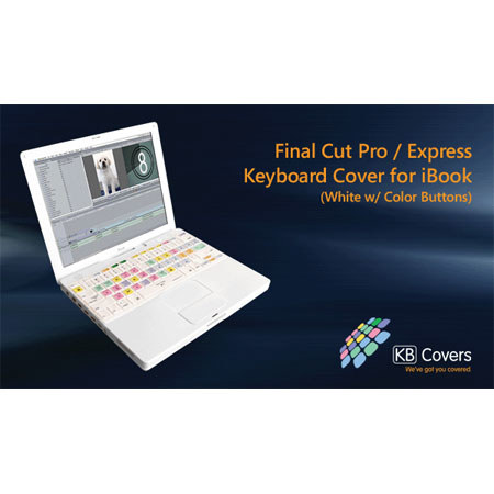 KB Covers Final Cut Pro/Express Keyboard Cover for iBook, White