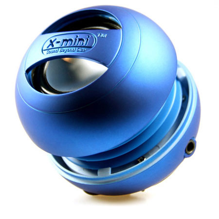 KB Covers X-mini II Capsule Speakers, 2.5 Watts Output, 100Hz - 20kHz Frequency Response, Blue